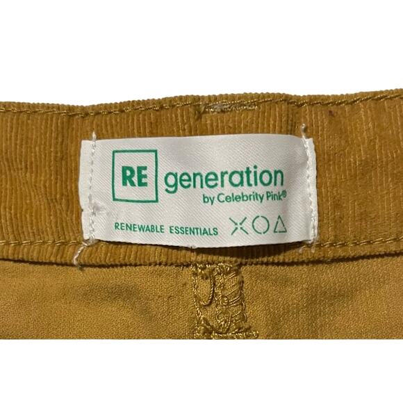 RE Generation by Celebrity Pink Corduroy Skirt Sz 11/ 30 Waist Honey Mustard EUC - Picture 3 of 6